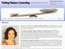 Tablet Screenshot of findingbalancecounseling.com